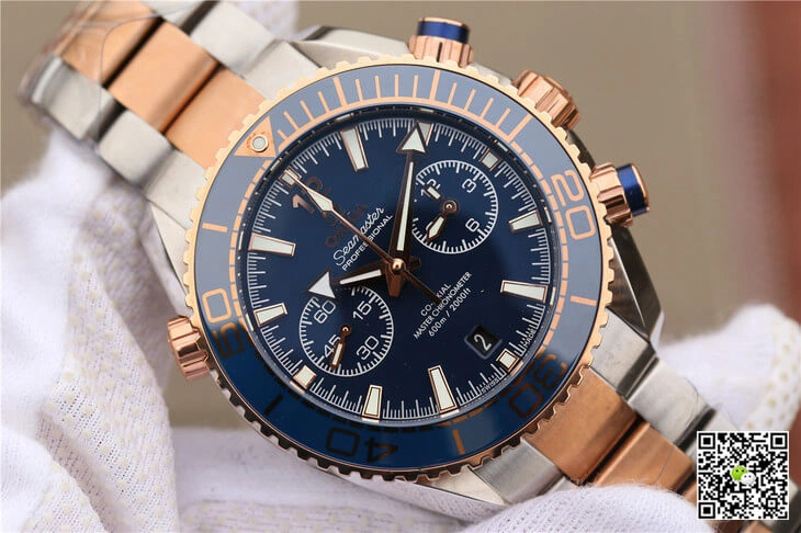 Omega Seamaster Ocean Planet 600M 215.20.46.51.03.001 OM Factory 1:1 Best Edition Replica Watch Blue Bezel
